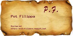Pot Filippa névjegykártya